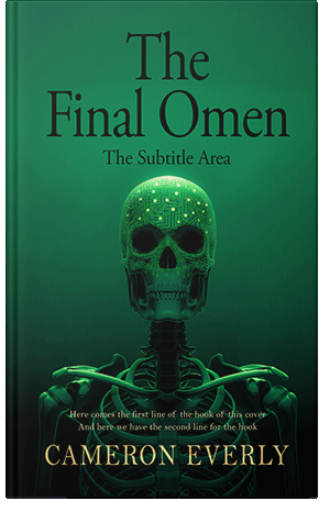 Premade Book Cover Fun Green