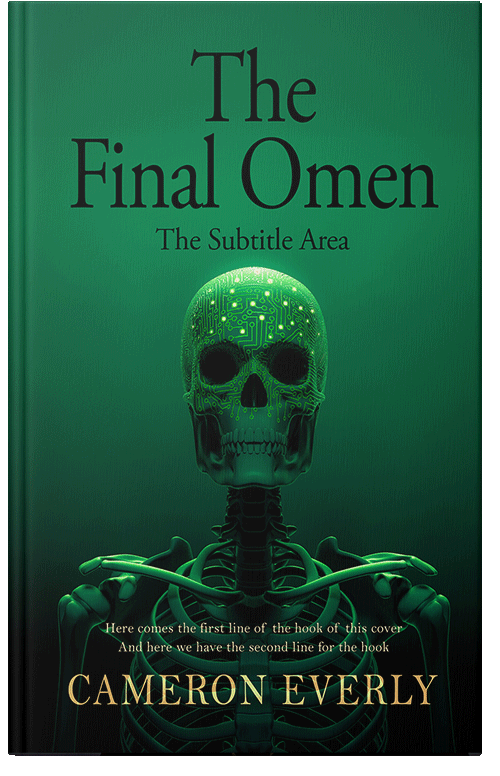 Front view of Premade Science Fiction Book Cover - Fun Green #18302 | BookCoverZone