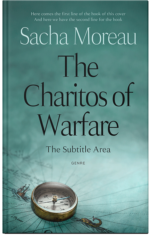 Front view of Premade  Book Cover - Smalt Blue #18408 | BookCoverZone