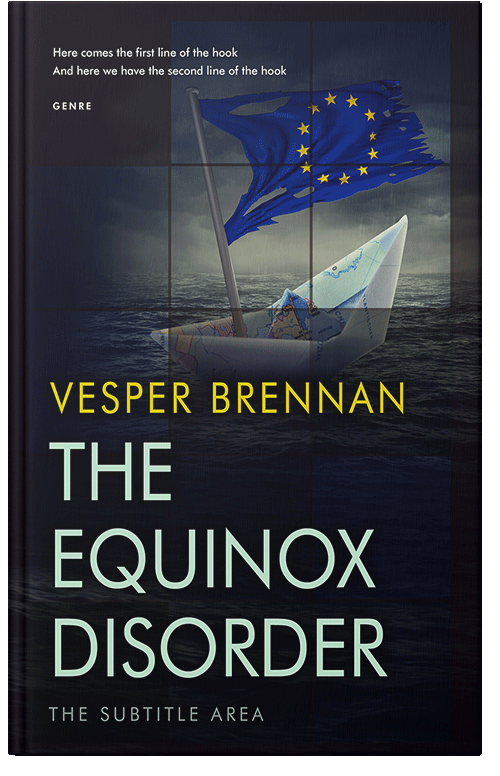 Front view of Premade Politics & Law & Society Book Cover - Vulcan