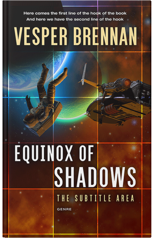 Front view of Premade Science Fiction Book Cover - Coffee Bean