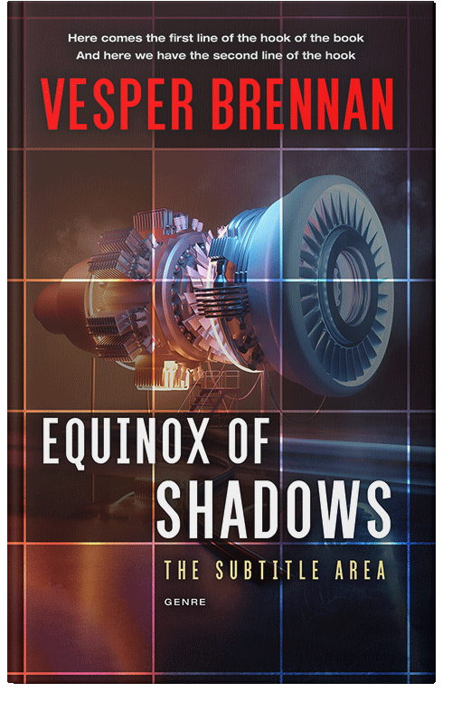 Front view of Premade Science Fiction Book Cover - Cocoa Brown