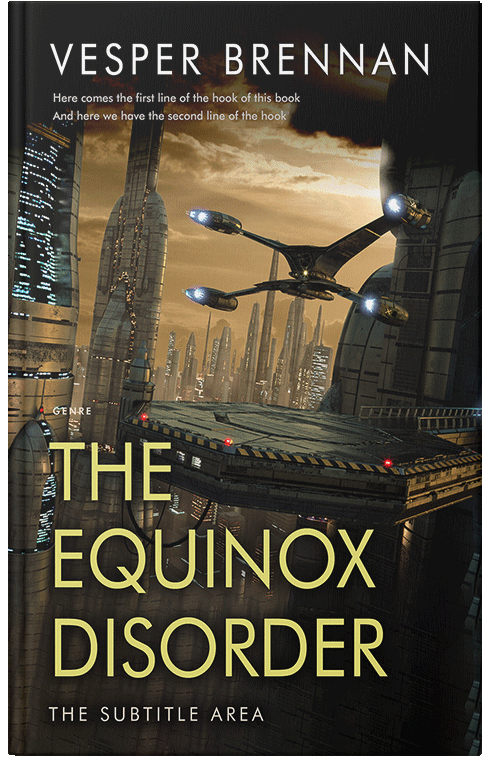 Front view of Premade Science Fiction Book Cover - Laser