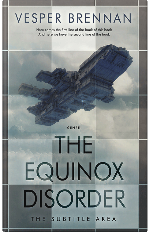 Front view of Premade Science Fiction Book Cover - Powder Ash