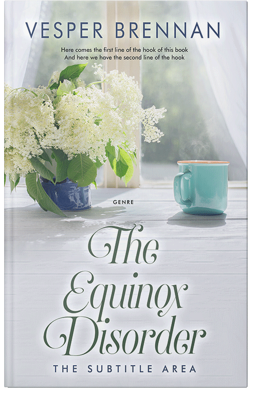 Front view of Premade Romance Book Cover - Gray Nurse