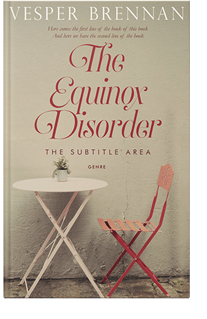 Pre Made Book Cover Heathered Gray