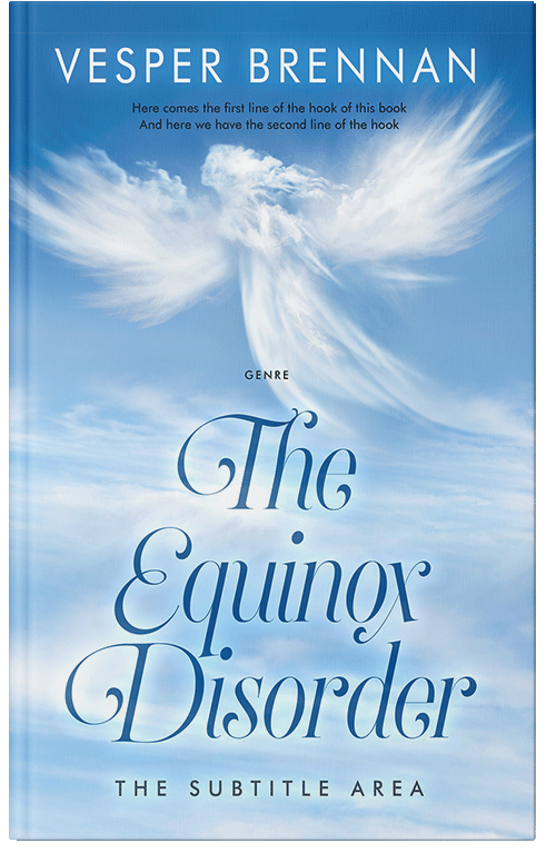 Front view of Premade Religion & Spirituality Book Cover - Tropical Blue