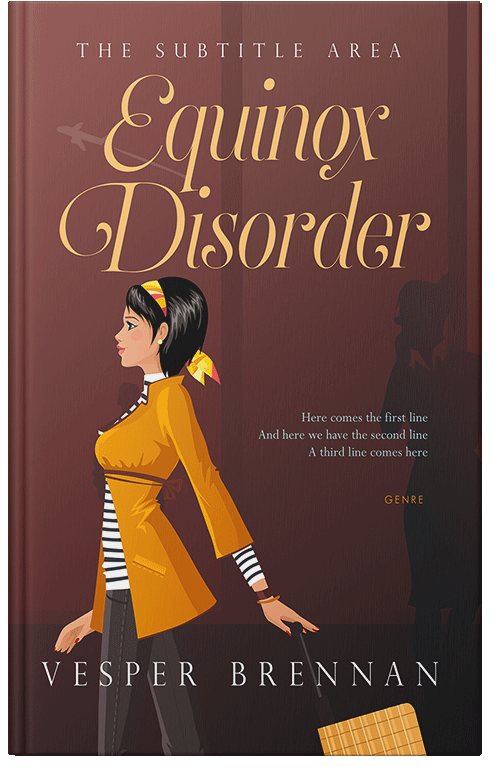 Front view of Premade Chick Lit Book Cover - Buccaneer