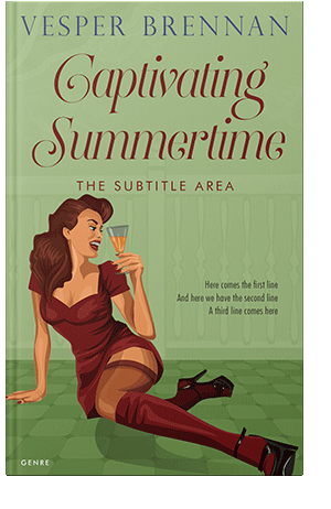 Pre Made Book Cover Olivine