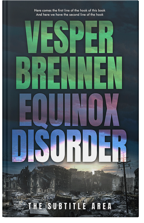 Front view of Premade Apocalyptica Book Cover - Outer Space