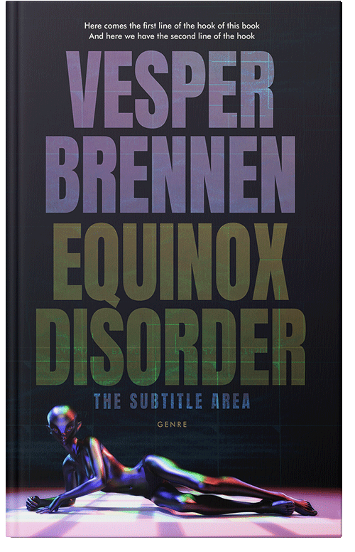 Front view of Premade Science Fiction Book Cover - Shark