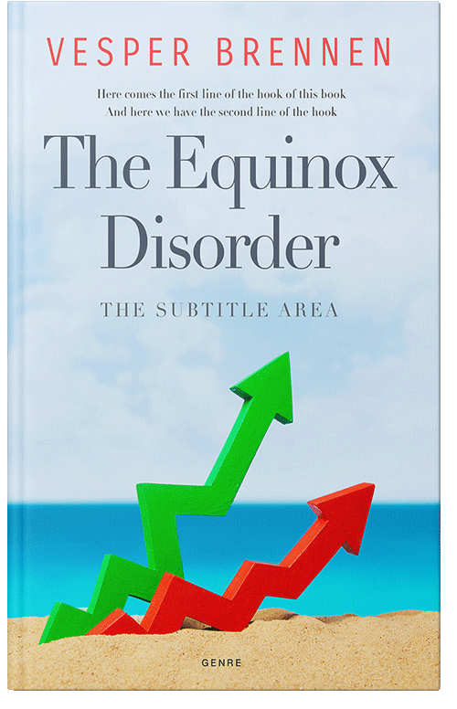 Front view of Premade Business Book Cover - Catskill White