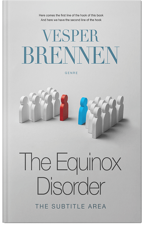 Front view of Premade Self-Improvement & Self-Help Book Cover - Pale Slate