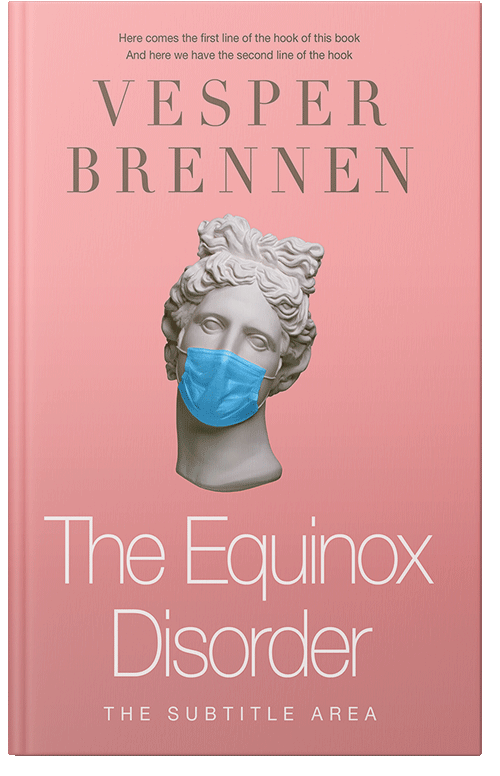 Front view of Premade Medical Book Cover - Sea Pink