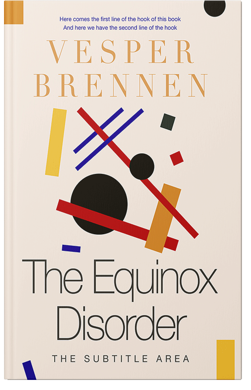 Front view of Premade Education Book Cover - Citrine White