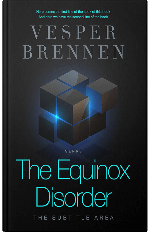 Front view of Premade Business Book Cover - Black