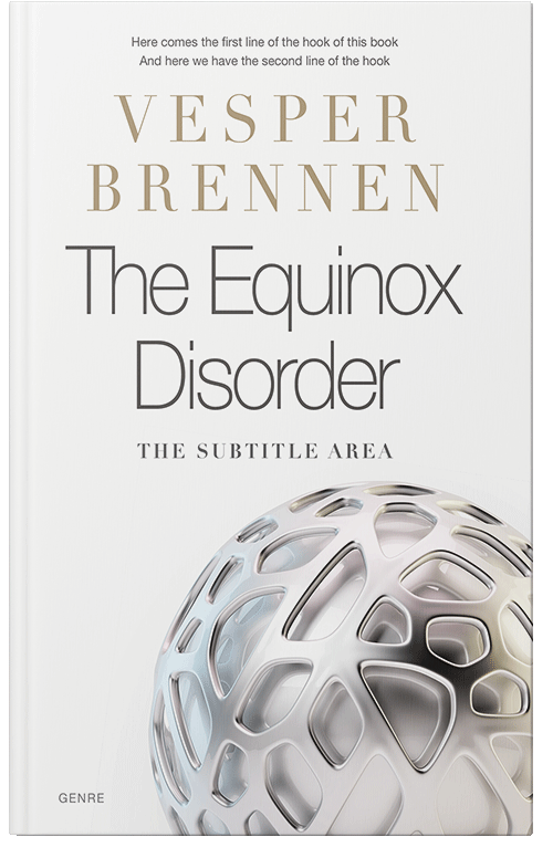 Front view of Premade Surreal Book Cover - Wild Sand