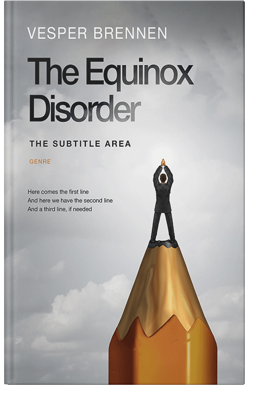 Front view of Premade Business Book Cover - Iron