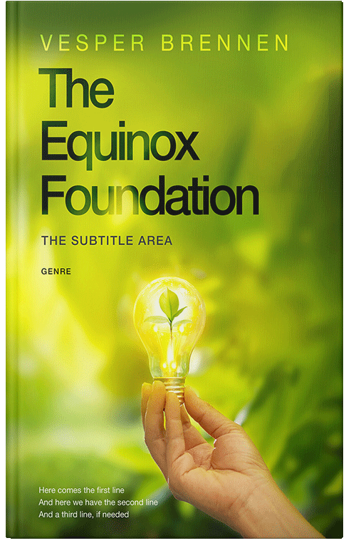 Front view of Premade Environment & Ecology Book Cover - Key Lime Pie