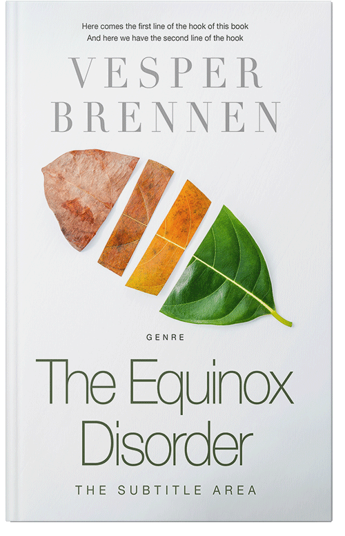 Front view of Premade Nature Book Cover - Athens Gray