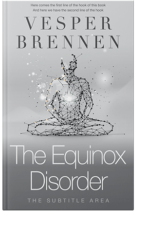 Pre Made Book Cover Silver Sand