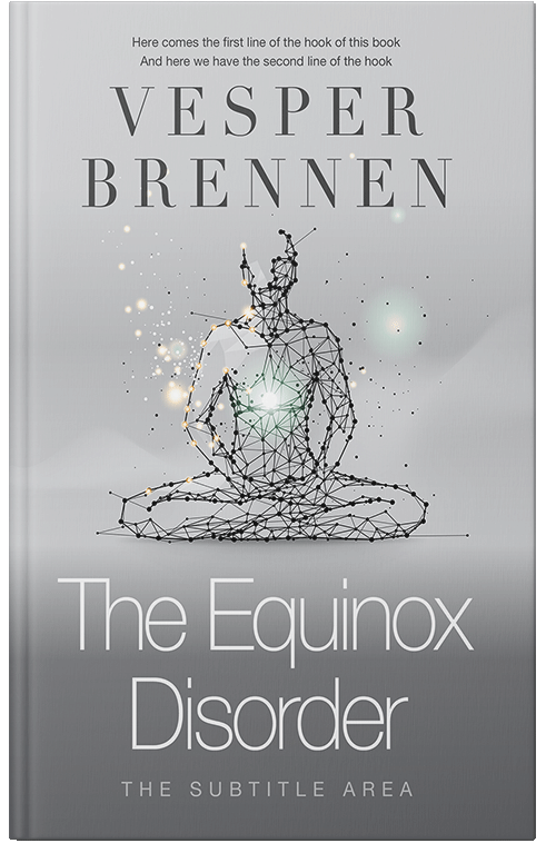 Front view of Premade Health & Mind & Body Book Cover - Silver Sand