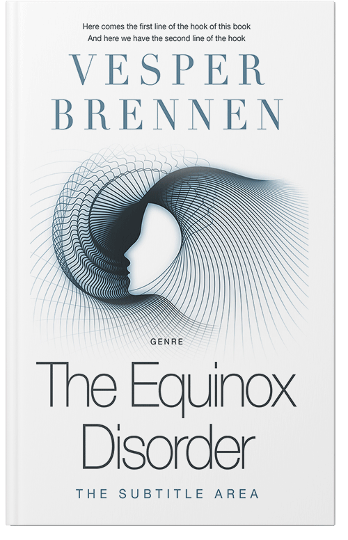 Front view of Premade Health & Mind & Body Book Cover - Oxford Blue