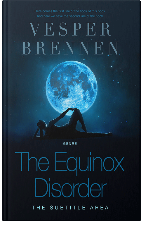 Front view of Premade Health & Mind & Body Book Cover - Black Pearl