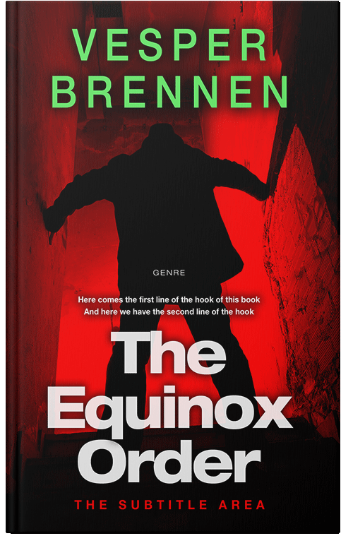 Front view of Premade Mystery & Thriller & Suspense Book Cover - Cinnabar