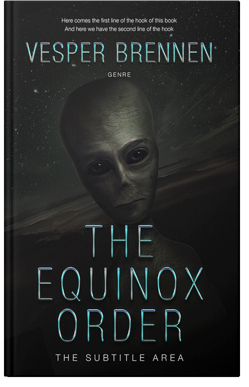 Front view of Premade Science Fiction Book Cover - Cod Gray