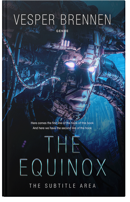 Front view of Premade Science Fiction Book Cover - Ebony