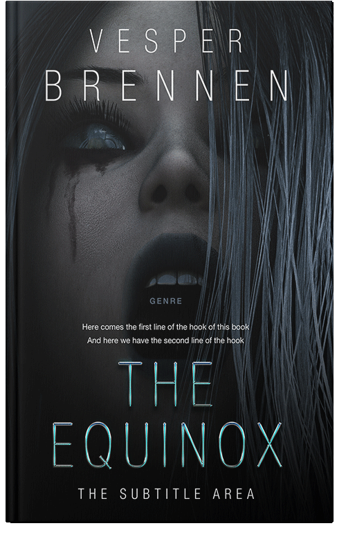 Front view of Premade Horror Book Cover - Woodsmoke