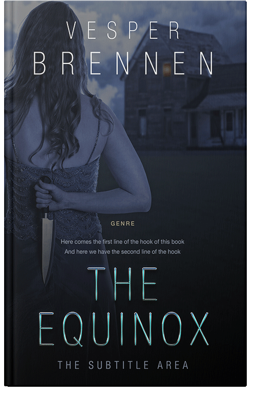 Front view of Premade Mystery & Thriller & Suspense Book Cover - Ebony