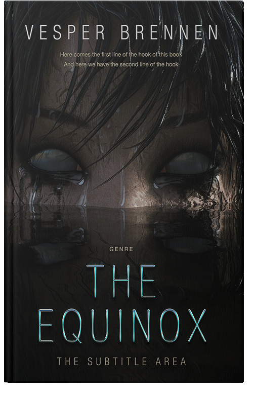 Front view of Premade Horror Book Cover - Cod Gray