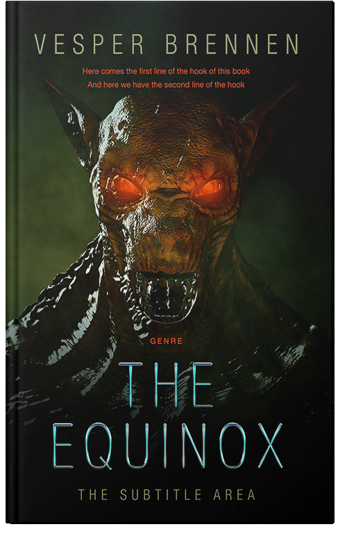 Front view of Premade Horror Book Cover - Gordons Green