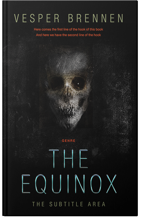 Front view of Premade Horror Book Cover - Cod Gray
