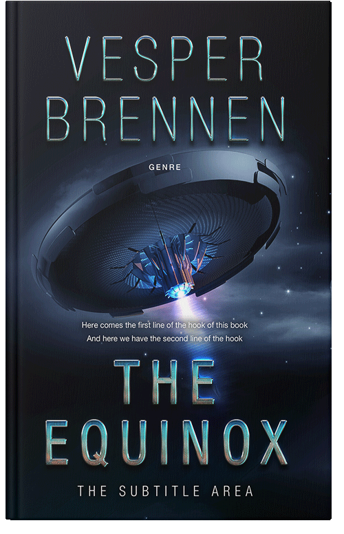 Front view of Premade Science Fiction Book Cover - Ebony