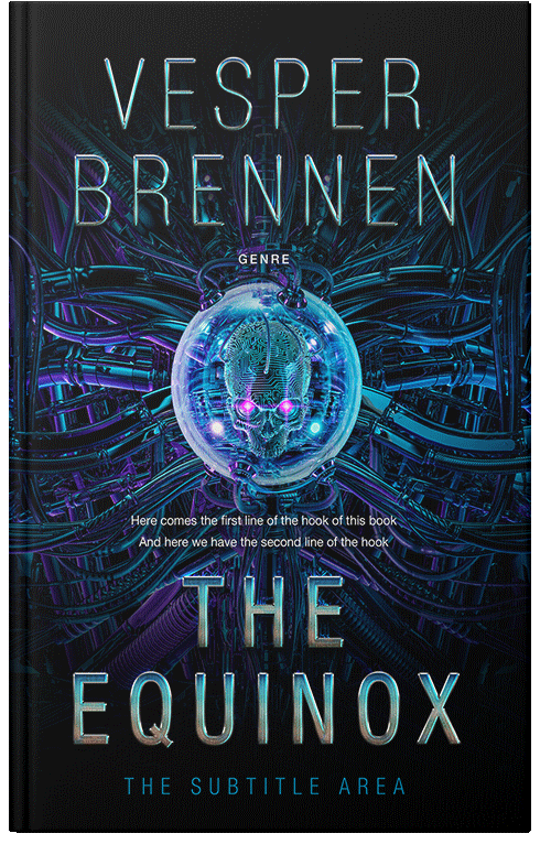 Front view of Premade Science Fiction Book Cover - Ebony