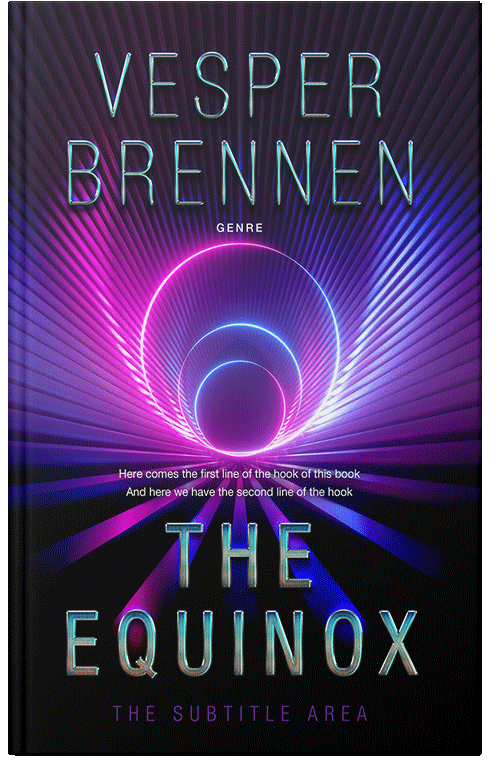 Front view of Premade Science Fiction Book Cover - Lavender