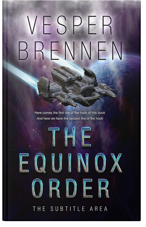 Front view of Premade Science Fiction Book Cover - Gray Suit