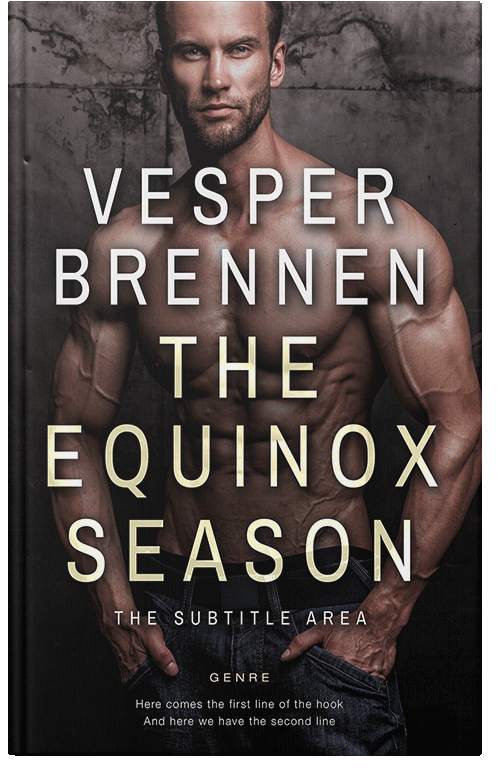 Front view of Premade Erotica Book Cover - Cocoa Brown