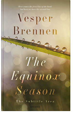 Premade Book Cover Vanilla