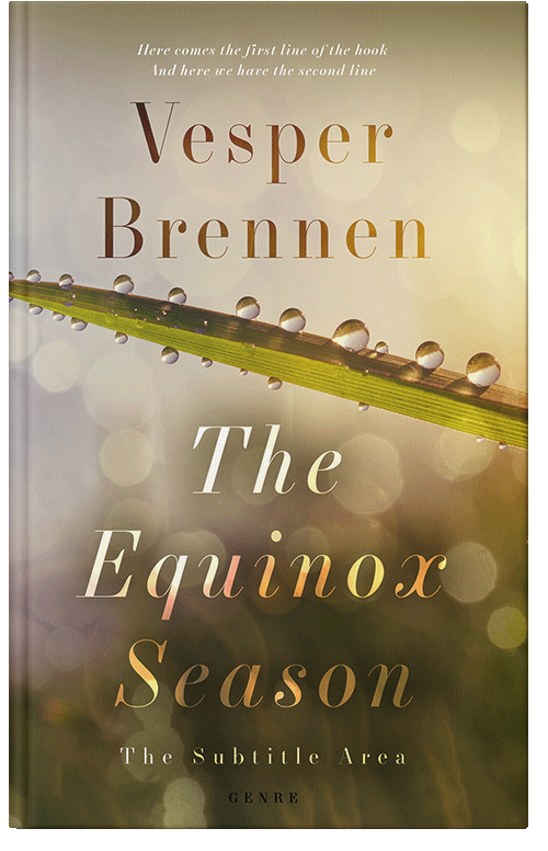 Front view of Premade Nature Book Cover - Vanilla