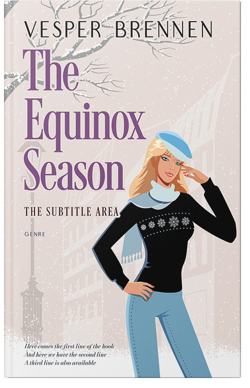 Front view of Premade Chick Lit Book Cover - Ebb