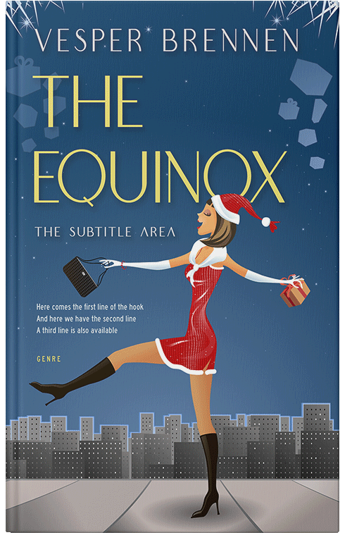 Front view of Premade Chick Lit Book Cover - San Juan