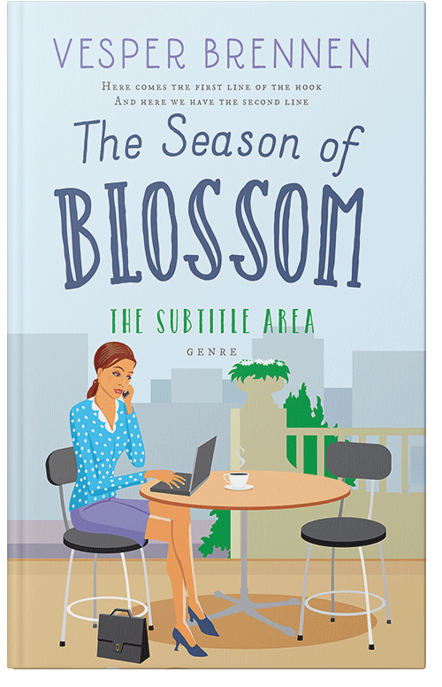 Front view of Premade Business Book Cover - Nebula