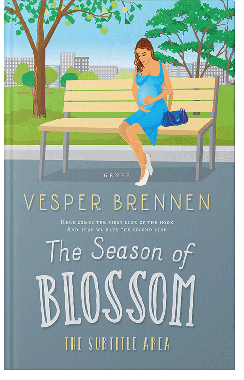 Front view of Premade Chick Lit Book Cover - Bali Hai