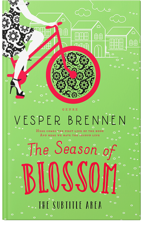 Front view of Premade Teen & Young Adult Book Cover - Yellow Green