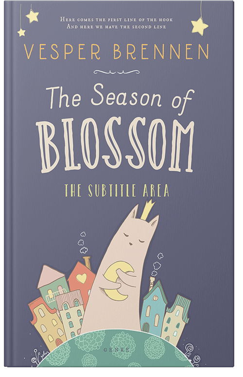 Front view of Premade Surreal Book Cover - Storm Gray