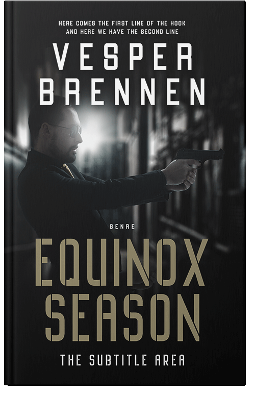 Front view of Premade Mystery & Thriller & Suspense Book Cover - Woodsmoke